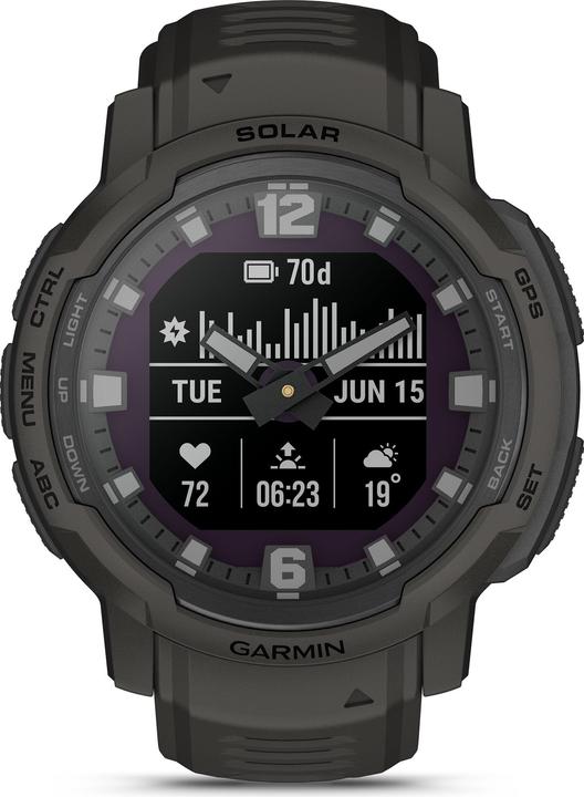 Actual product image Garmin Smartwatch Instinct Crossover Solar (45 mm)