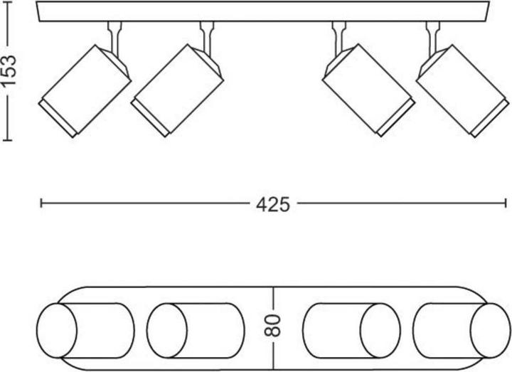Produktbild Philips Hue Fugato Basis BT (1400 lm, GU10)