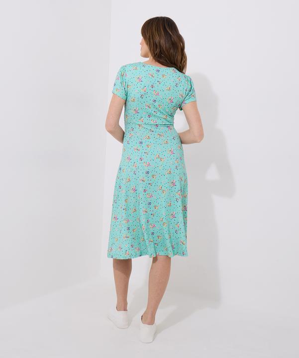 Actual product image Joe Browns Vintage Printed V-Neck Knee-Length Dress (10XL)