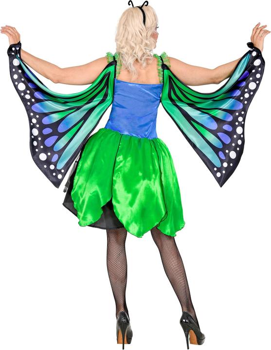 Actual product image Widmann Butterfly costume for ladies green-blue (M)