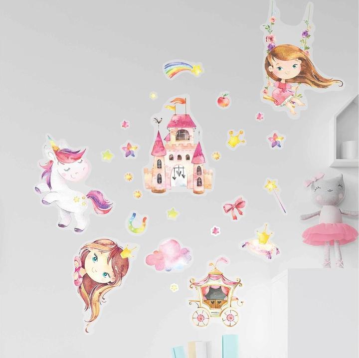 Image du produit Papierdrachen Stickers muraux - licorne (2 x 22 x 32 cm)