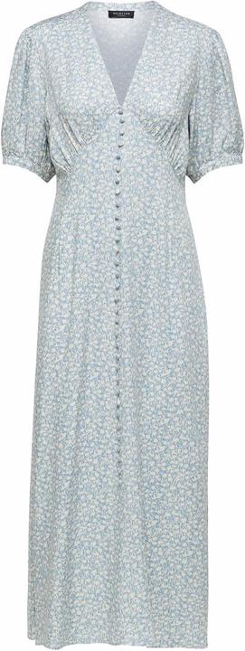 Selected Femme Tief ausgeschnittenes V-Ausschnitt Maxikleid (36)