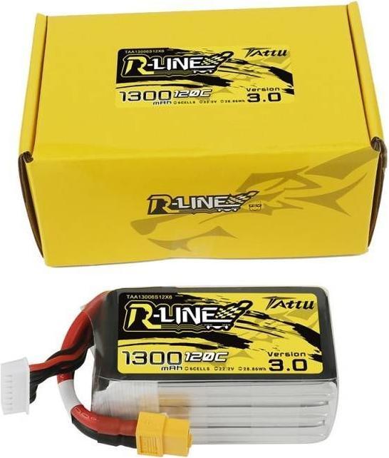Produktbild Gens Ace Lipo Pack Tattu FPV 1300mAh 22,2V 120C 6S1P(XT60) (22.20 V, 1300 mAh)