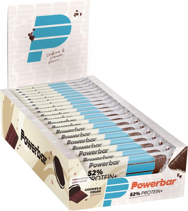 Produktbild Powerbar ProteinPlus 52% Bar (Cookies and Cream, 20 Stk., 1000 g)