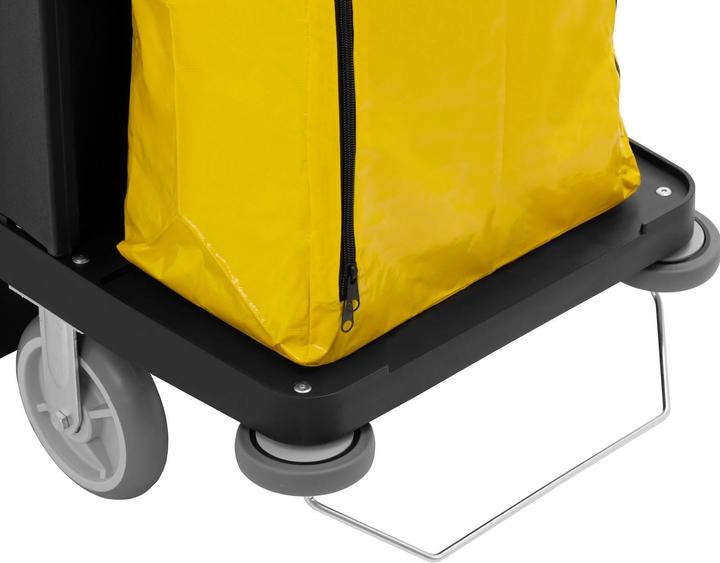 Image du produit Ulsonix Chariot de ménage - verrouillable - 250 kg - 6 étagères - 2 sacs nylon