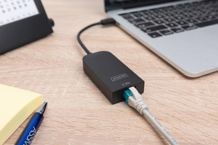 Actual product image Digitus USB Type-C™ Gigabit Ethernet Adapter 2.5G (USB-C)