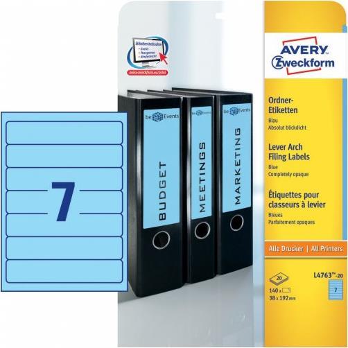 Actual product image Avery Folder labels