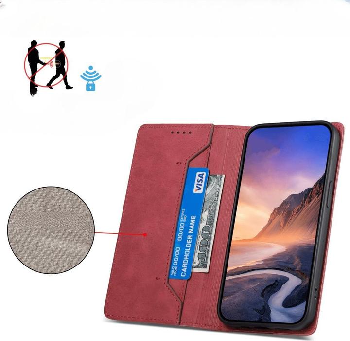 Produktbild Cover-Discount Hülle mit RFID Blocker rot (Samsung Galaxy S24 Ultra)