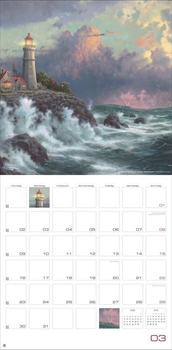 Produktbild Thomas Kinkade: Land of Light Broschurkalender 2026 (29.5 x 30 cm, Harter Einband, Deutsch)