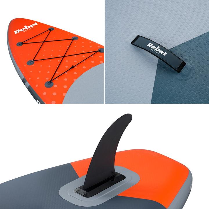 Actual product image Rebel Deska SUP ACTIVE pompowana 350x81x15cm pomarańczowa (11'6")