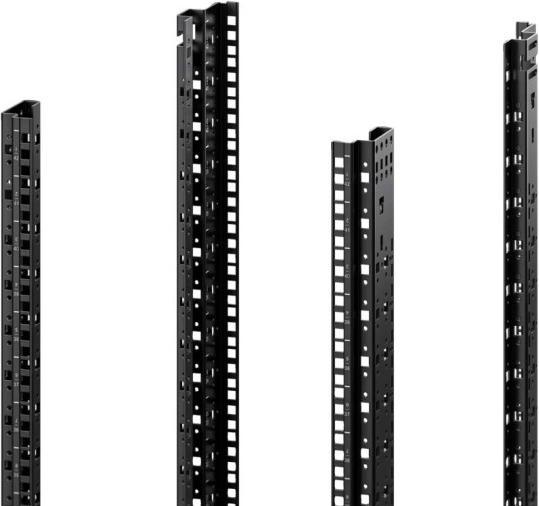 Actual product image Rittal 19" profile rails standard, front, 47 U