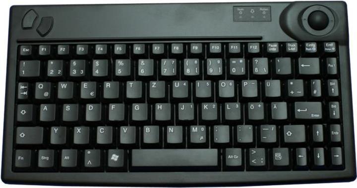 Produktbild Active Key Tastatur Kompakte Industrie mit integriertem Trackball (Eng. Int., Kabelgebunden)