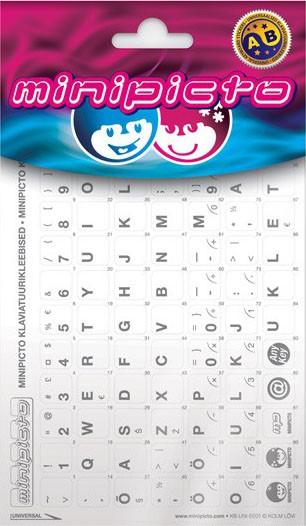 Produktbild Minipicto keyboard sticker EST KB-UNI-EE01-WHTLTGRY, white/gray