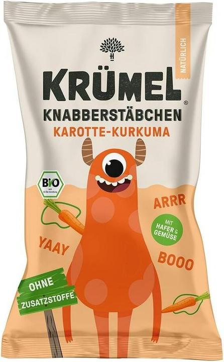 Produktbild Krümel Knabberstäbchen Karotte-Kurkuma Bio (60 g)