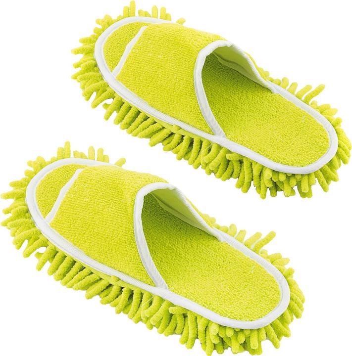 InnovaGoods Mopp-Hausschuhe für Erwachsene - Gelb (1 Stk.)