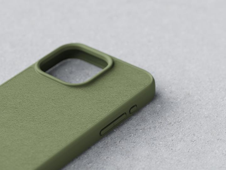 Produktbild Njord Suede MagSafe Case for iPhone 15 Pro Max, Olive (Apple iPhone 15 Pro Max)