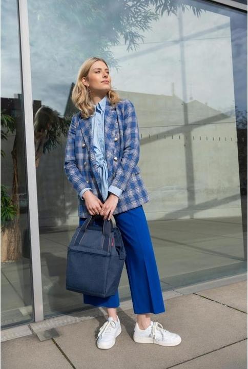 Actual product image reisenthel Backpack Allday M Herringbone Dark Blue (15 l)