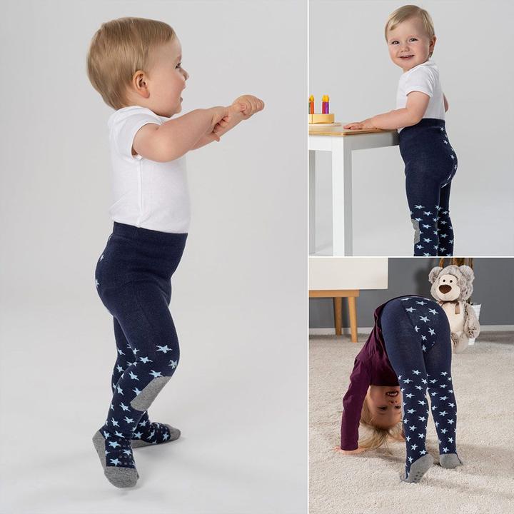 Image du produit La Loona LaLoona Collants pour bébé Collants à enfiler - Étoiles marine - (74/80)