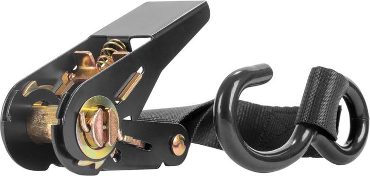 Actual product image Stahlwerk Ratchet strap with hook set of 4 5 m x 25 mm 800 kg lashing strap