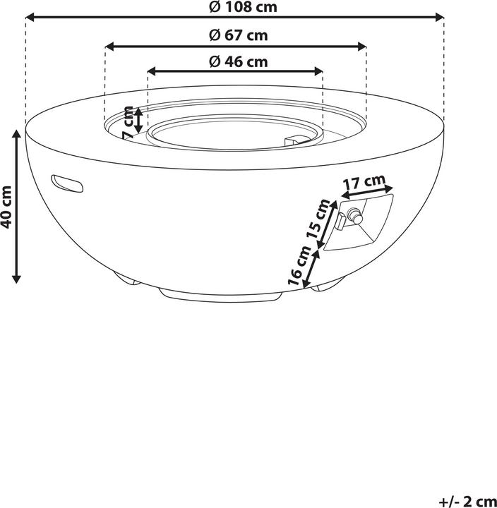 Produktbild Beliani Surtsey (108 cm)