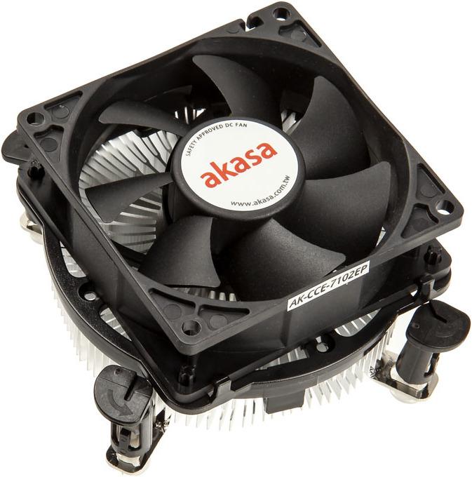 Actual product image Akasa Dual Socket Low Noise PWM CPU Cooler for 775/115X (53 mm)