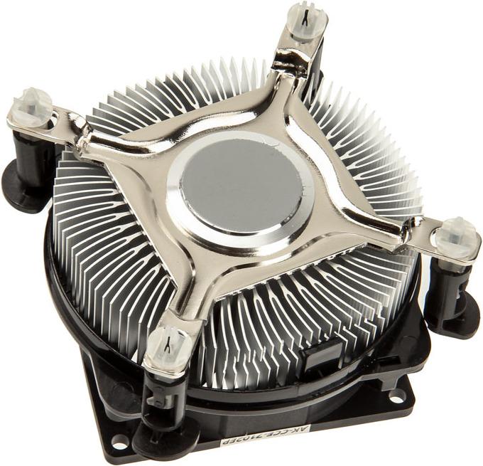 Actual product image Akasa Dual Socket Low Noise PWM CPU Cooler for 775/115X (53 mm)