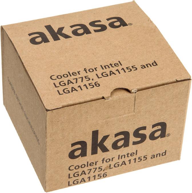 Actual product image Akasa Dual Socket Low Noise PWM CPU Cooler for 775/115X (53 mm)