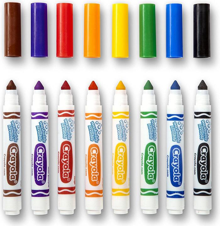 Actual product image Crayola Ultra Clean felt tip pens with cone tip (Multinational, 8 x)