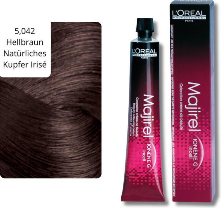 Produktbild L'Oréal Professionnel Majirel (5,042 Hellbraun Natürliches Kupfer Irisé)