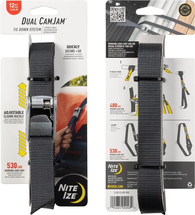 Nite Ize Dual CamJam® Tie Down System 12 FT