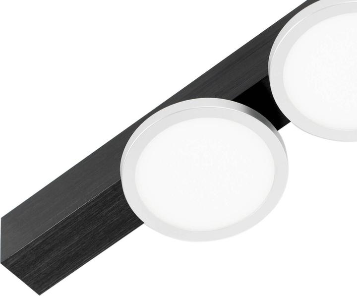 Actual product image Lucande Kellino ceiling light, 4-light, black (600 lm, GU10)
