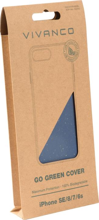 Produktbild Vivanco GoGreen Cover Apple iPhone SE/8/7/6S, Blau (Apple iPhone SE (2nd Gen), Apple iPhone 8, Apple iPhone 6s, Apple iPhone 7)