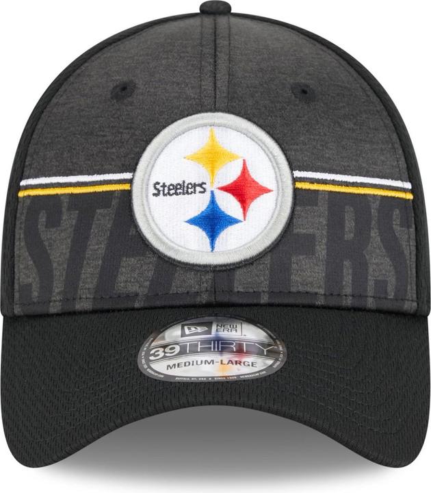 Actual product image New Era 39Thirty Cap - NFL TRAINING 2023 Pittsburgh Steelers (L)