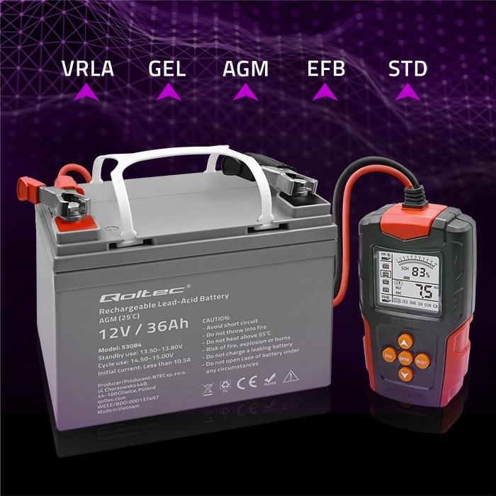 Image du produit Qoltec LCD-Digital-Batterietester