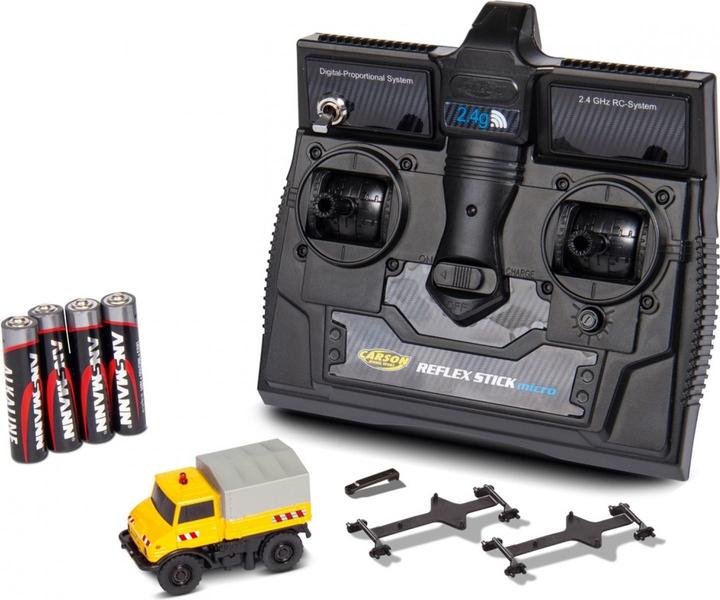 Actual product image Carson 1:87 MB Unimog U406 road-rail vehicle 100%RTR (RTR Ready-to-Run)