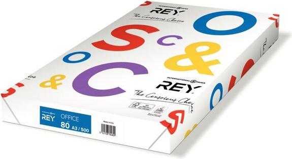 Produktbild Rey Kopierpapier Office A3 80g/qm weiss VE=500 Blatt (80 g/m², 500 x, A3)