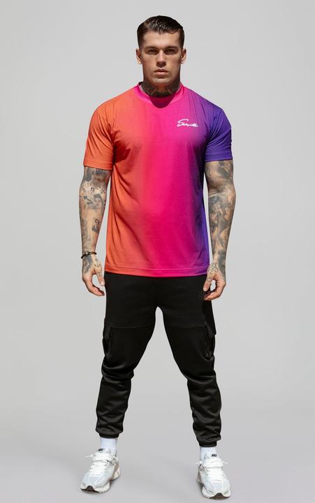 Immagine prodotto Siksilk T-shirt Script Fade in rosa e viola (M)