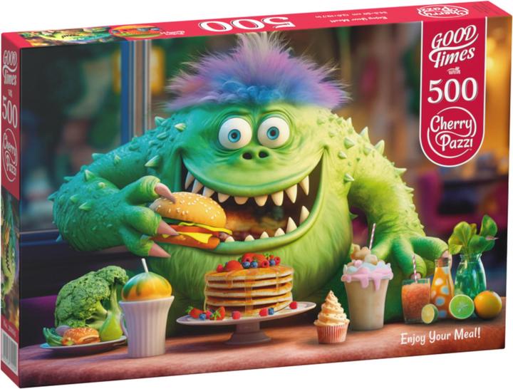 Actual product image Cherry Pazzi Puzzle 500 pieces - Enjoy Your Meal! (500 pieces)