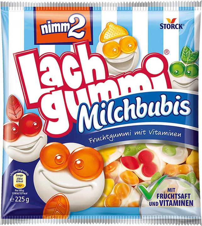 Actual product image nimm2 Laughing Gum Milk Bubs (1 pcs., 225 g)