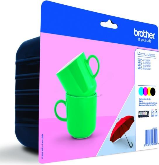 Actual product image Brother LC-227XLVALBP Value Pack (M, FC, Y, C)