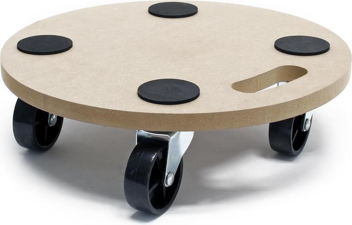Wiltec Transportroller 380mm 250kg MDF Möbelroller Rollbrett Umzugshilfe Roller (250 kg)