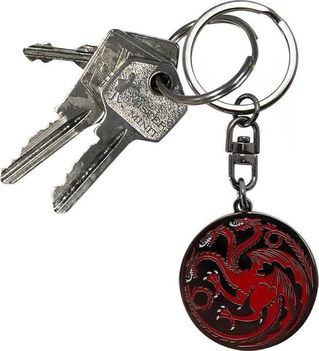 Actual product image ABYstyle GAME OF THRONES - Keychain Targaryen X4