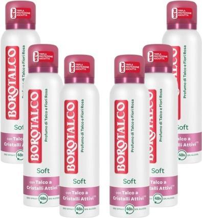 Produktbild Borotalco Soft Deodorant mit Talcum und Blumenduft 48h Spray 150ml (Spray, 150 ml)