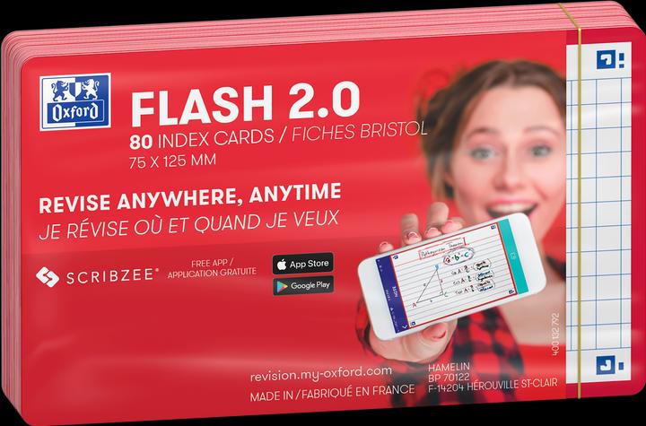 Image du produit Oxford 80 flashcards FLASH 2.0 - 7 (75 x 125 mm, 80 x)