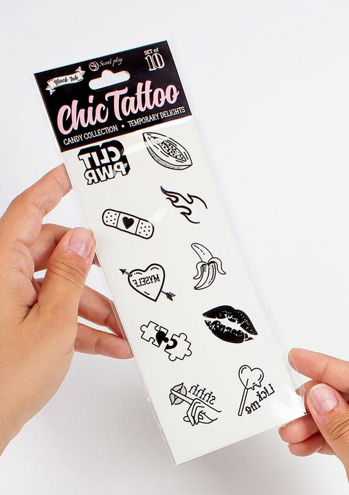 Immagine prodotto Secret play Set Di 10 Tatuaggi Temporanei Collezione Di Caramelle