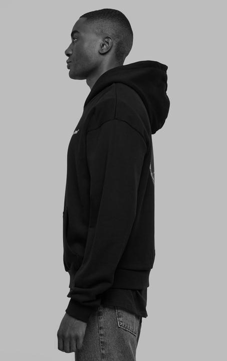 Actual product image Forgotten Faces Sliced Ultra Heavy Cotton Box Hoody (M)