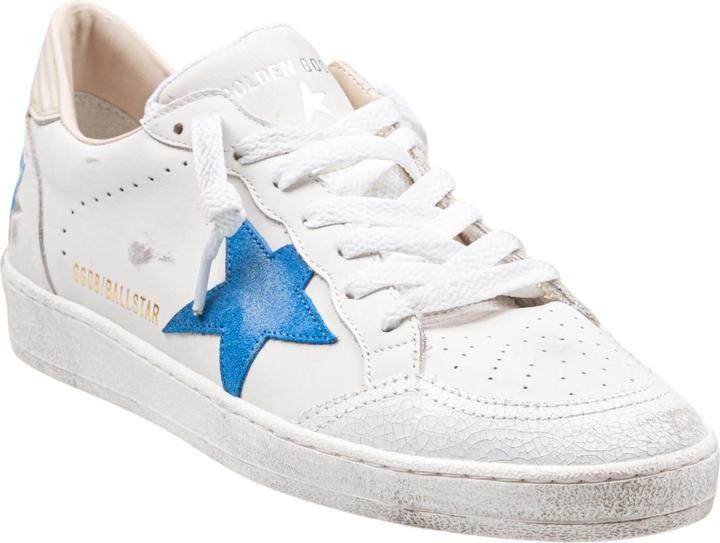 Immagine prodotto Golden Goose ballstar sneakers in white leather with bluette star (40)