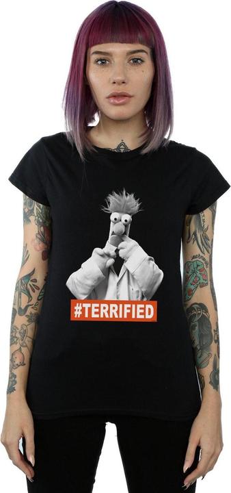Immagine prodotto Disney The Muppets Beaker Terrified Maglietta Donna (L)