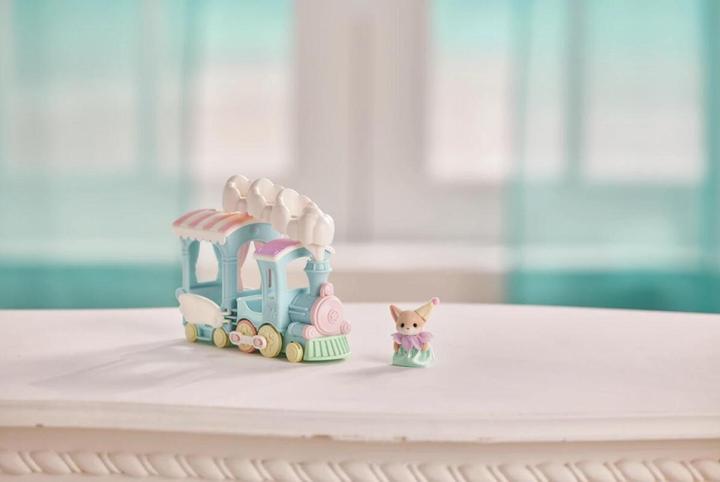 Actual product image Epoch Rainbow train playset with figure