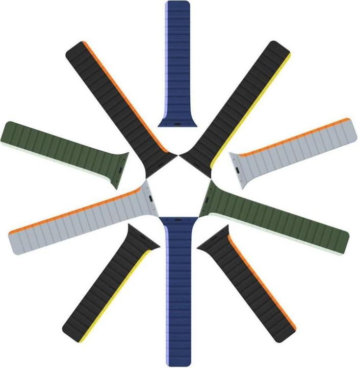 Produktbild Dux Ducis Magnetic Apple Watch Ultra, SE, 8, 7, 6, 5, 4, 3, 2, 1 (49, 45, 44, 42 mm) Strap (LD Versi (42 mm, 44 mm, 45 mm, 49 mm, Silikon, Metall)